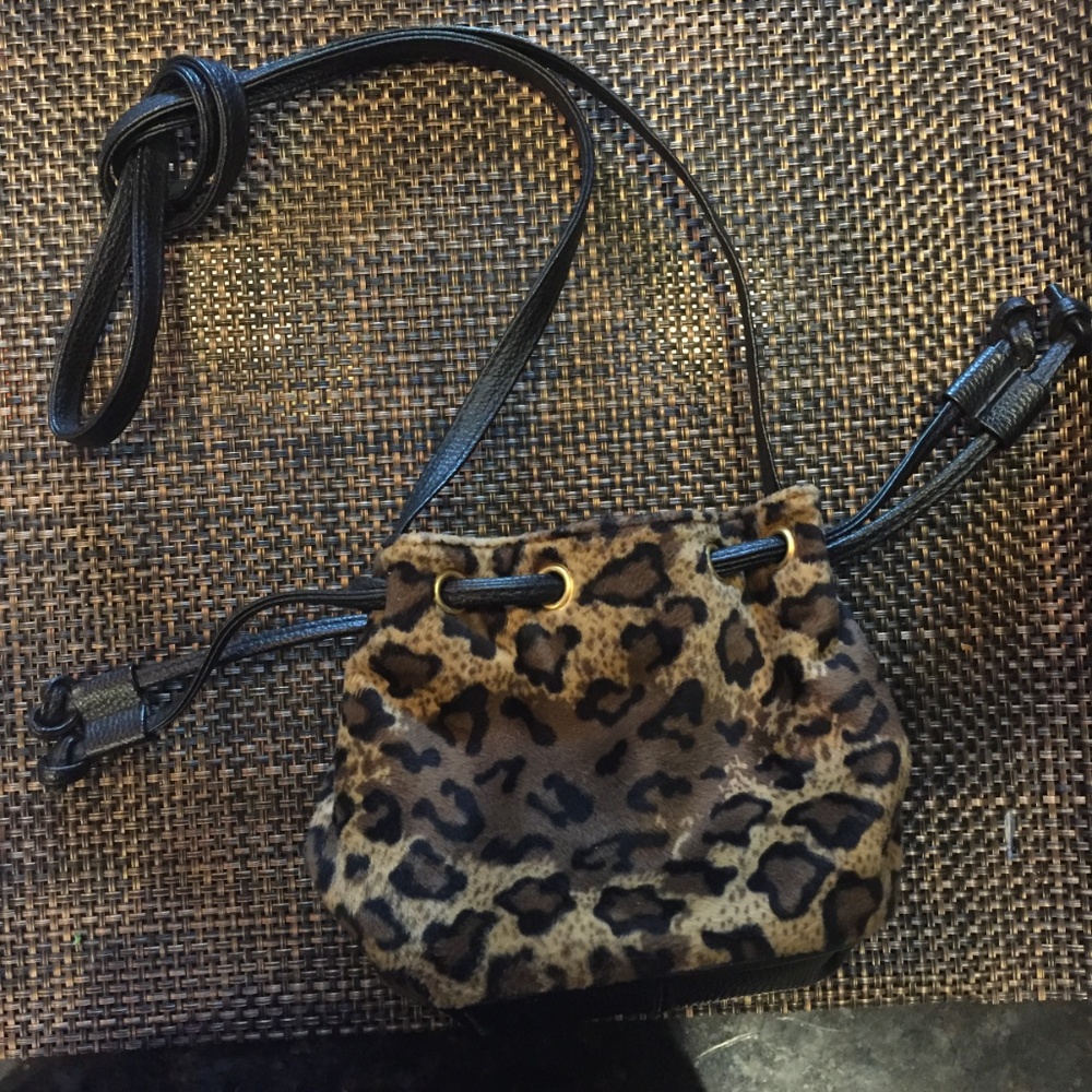 CLOSEOUT Mini Leopard Hobo Boho Purse - Picture 2 of 8